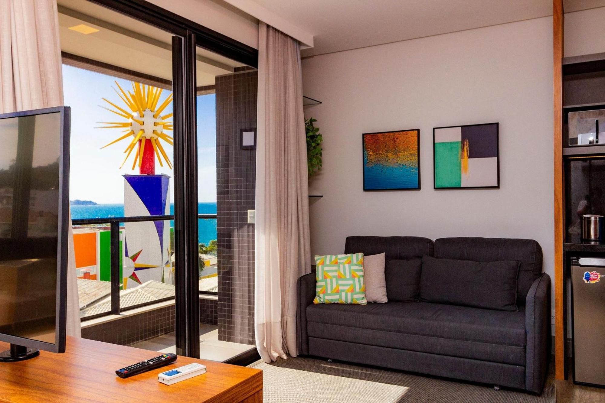 Aion Suites 302 - Lindo Apartamento Com Vista Para O Mar, A 60M Da Praia De Bombinhas, Com Piscina E Academia No Rooftop. 外观 照片