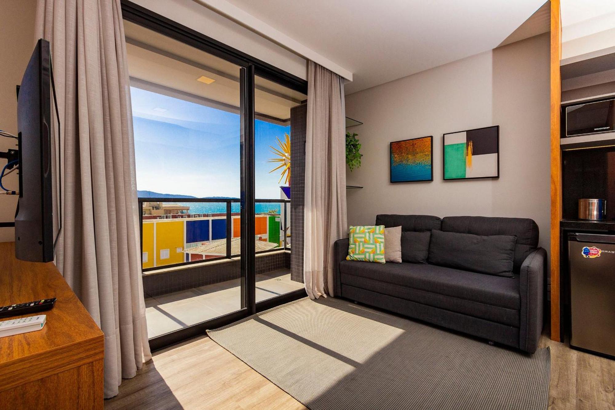 Aion Suites 302 - Lindo Apartamento Com Vista Para O Mar, A 60M Da Praia De Bombinhas, Com Piscina E Academia No Rooftop. 外观 照片